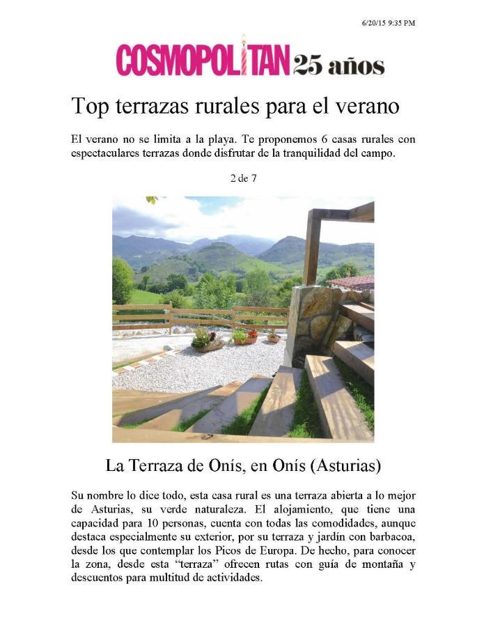 Bobia de Arriba La Terraza De Onis 빌라 외부 사진